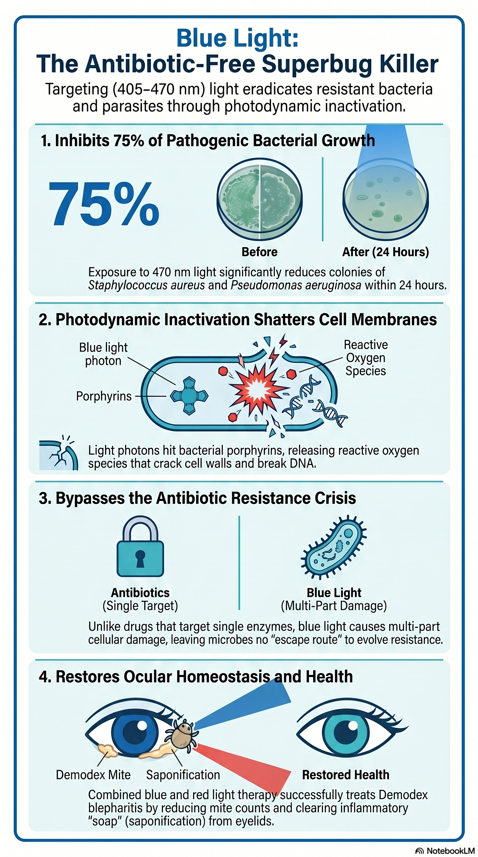 The End of the Antibiotic Era? How We’re Using Blue Light to Fight the Microbial Mutiny